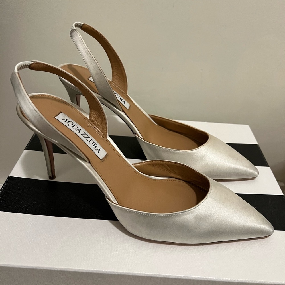 Aquazzura So Nude Pump 85 White